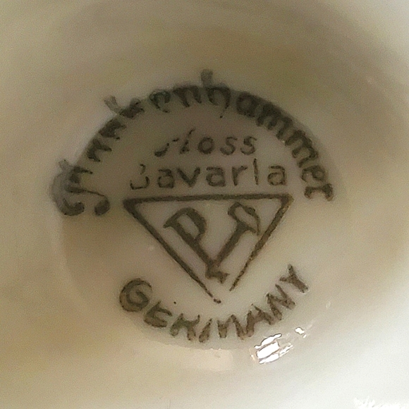 🇩🇪 6 1/8" "Garmisch" Floral Porcelain Bud Vase by Plankenhammer Floss Bavaria - Picture 6 of 11